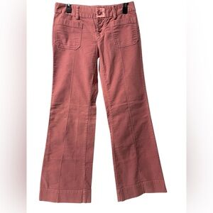 American Eagle Outfitters Salmon Wide Leg Pants soft velvet like flexible